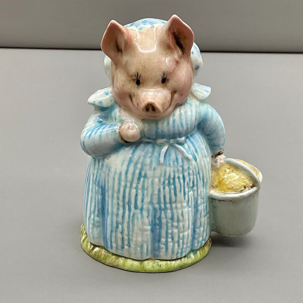 Beswick Beatrix Potter Aunt Pettitoes Pig Figurine F Warne England Vintage 3.75"